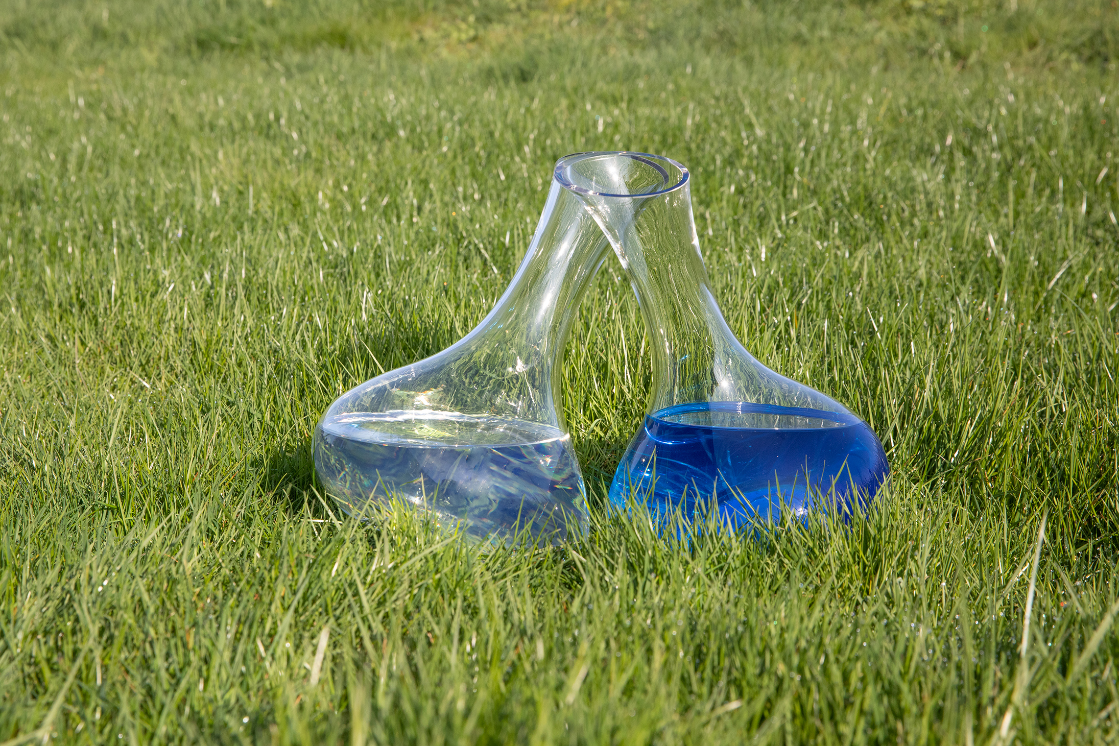 Blauwe diesel reageerbuis